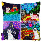 Kedili Yastık Kılıfı-32